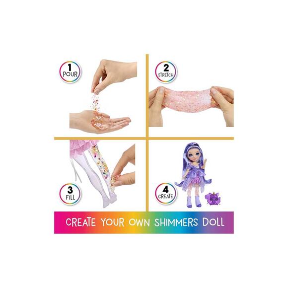 Rainbow High Violet - Parıltılar ve Slime Serisi Bebeği 122425