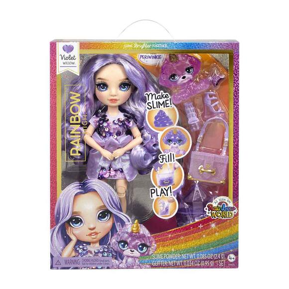 Rainbow High Violet - Parlak Slime ve Evcil Hayvan Serisi Bebeği 120223