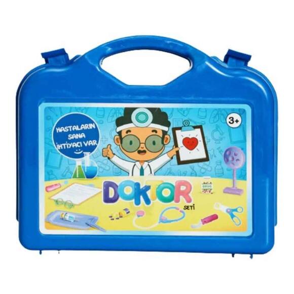 Rastplay Doktor Set Çantalı Stantla Sunum PVC Kaplama Mavi
