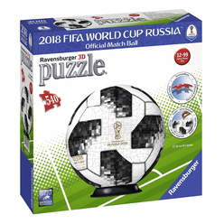 Ravensburger 3D Puzzle 2018 Dünya Kupası Futbol Topu 540 Parça 124374 - Thumbnail