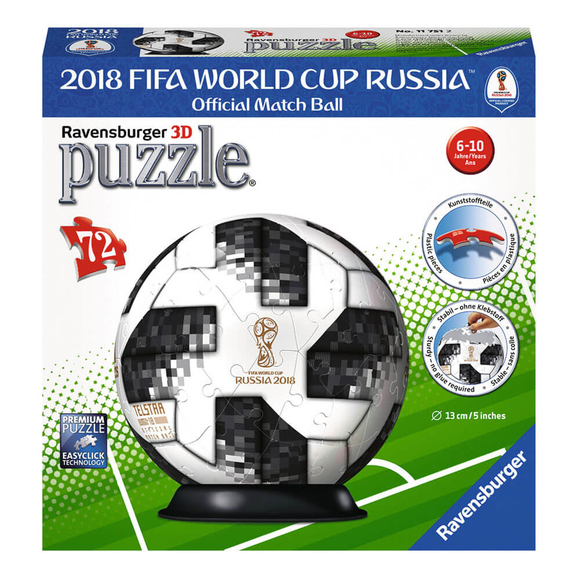 Ravensburger 3D Puzzle 2018 Dünya Kupası Futbol Topu 72 Parça 117512