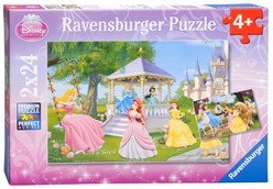 Ravensburger Disney Büyülü Prensesler 2’li 24 Parça Puzzle 88652 - Thumbnail