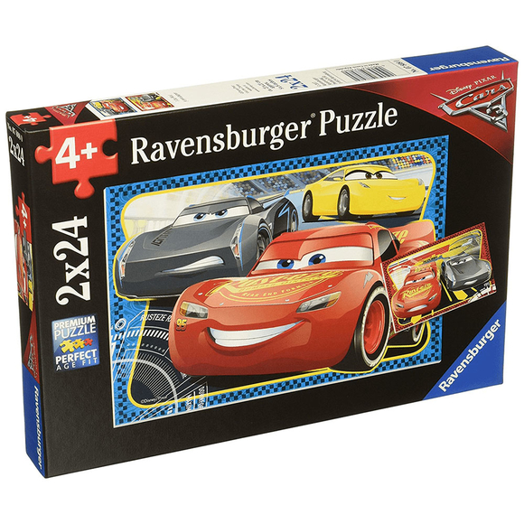 Ravensburger Disney Cars 3 2x24 Parçalı Puzzle 078080