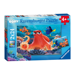 Adore Ravensburger - Ravensburger Disney Kayıp Balık Dori 2x24 Parça Puzzle 91034