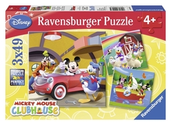 Ravensburger Disney Mickey Club House 3’lü 49 Parça Puzzle 92475 - Thumbnail