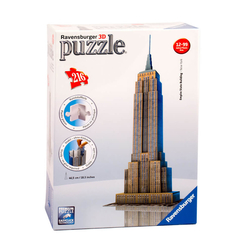 Ravensburger Empire State Binası 216 Parça 3D Puzzle 125531 - Thumbnail