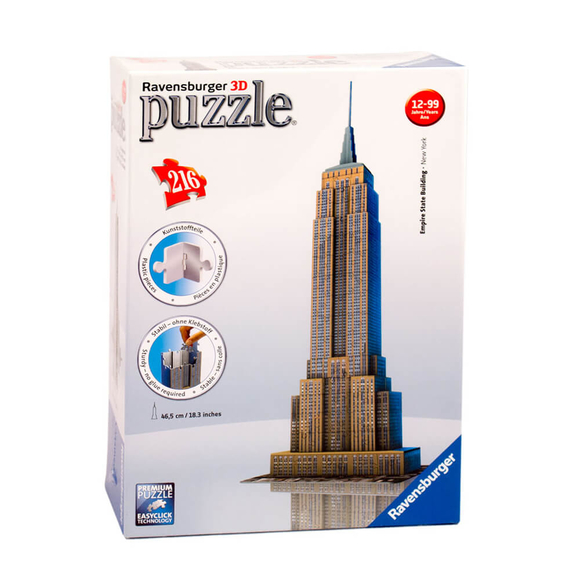 Ravensburger Empire State Binası 216 Parça 3D Puzzle 125531