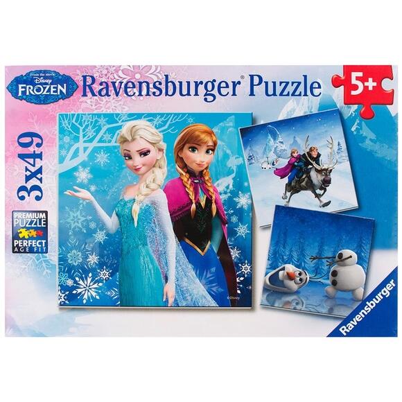 Ravensburger Frozen Kış Masalı 3x49 Parça Puzzle 92642