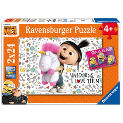 Ravensburger - Ravensburger Minions 3 2x24 Parçalı Puzzle 78110