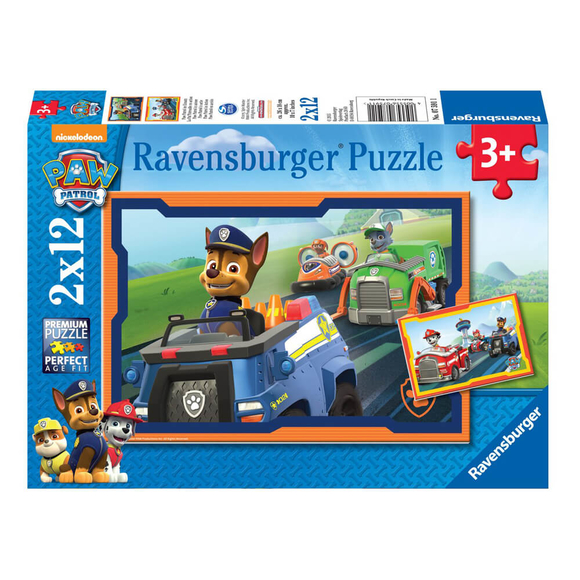 Ravensburger Paw Patrol 2x12 Parça Puzzle 75911