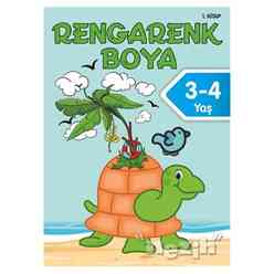 Rengarenk Boya 3-4 Yaş (1. Kitap) - Thumbnail