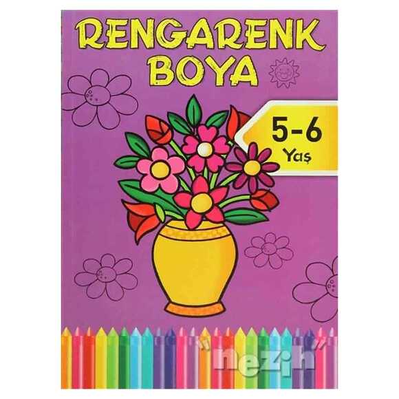 Rengarenk Boya - Mor Kitap - 5 - 6 Yaş