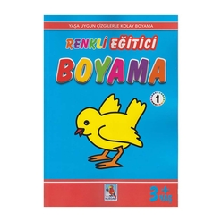 Renkli Eğitici Boyama - 1 3+ Yaş - Thumbnail