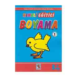 Renkli Eğitici Boyama - 1 3+ Yaş - Thumbnail
