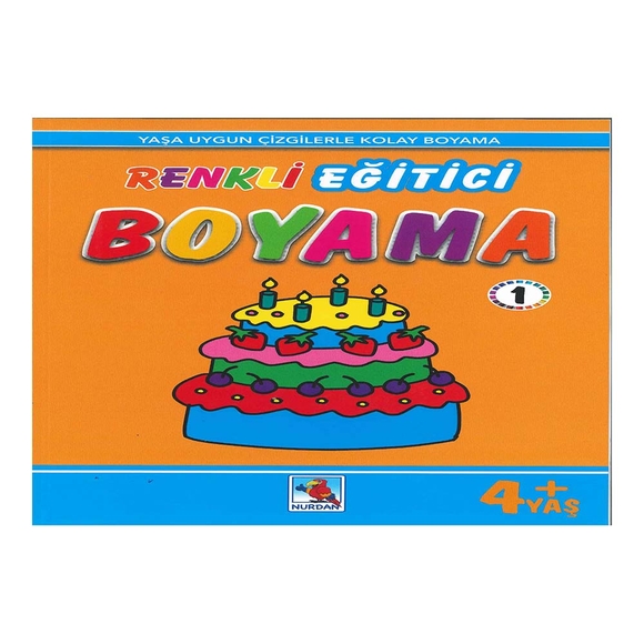 Renkli Eğitici Boyama - 1 4+ Yaş