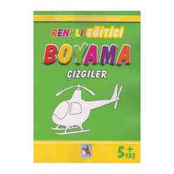 Renkli Eğitici Boyama - Çizgiler 5+ Yaş - Thumbnail