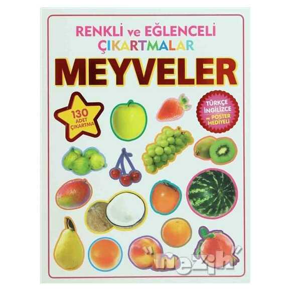Renkli ve Eğlenceli Çıkartmalar - Meyveler (Fruits)
