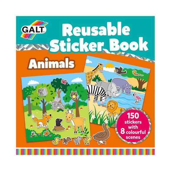 Reusable Sticker Book - Animals 3 Yaş+