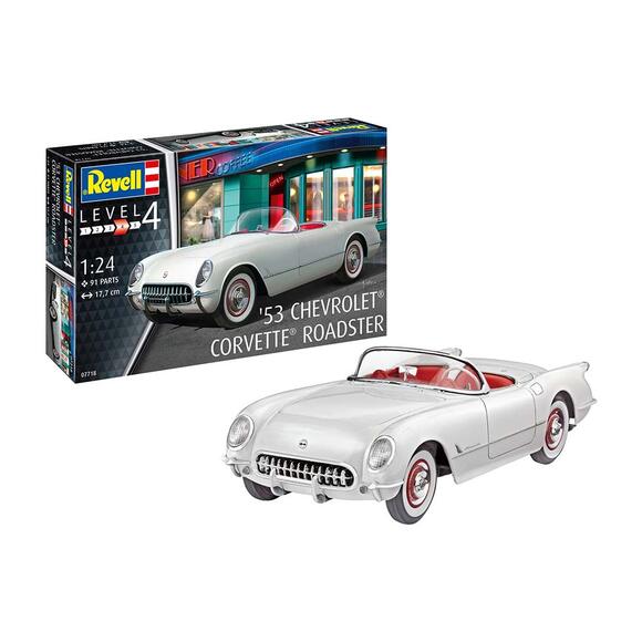 Revell Model Kit Araba 53 Chevrolet Corvette Roadster 07718