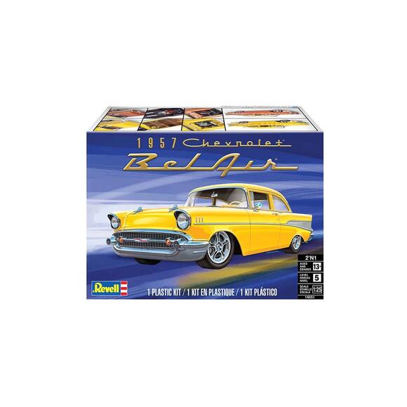 Revell Model Kit Araba 57 Chevy Bel Air Two Door Sedan 14551