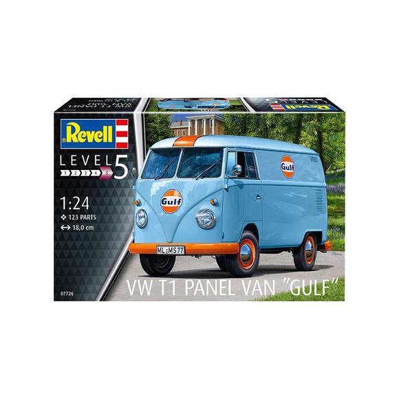 Revell Model Kit Araba VW T1 Panel Van (Gulf Decoration) 07726