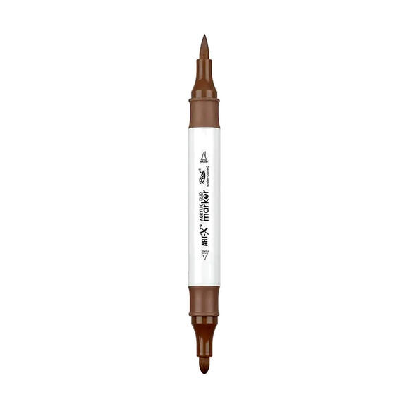 Rich Klm-17901 Art-X Akrilik Marker Kalem Duo 206 Sütlü Kahve