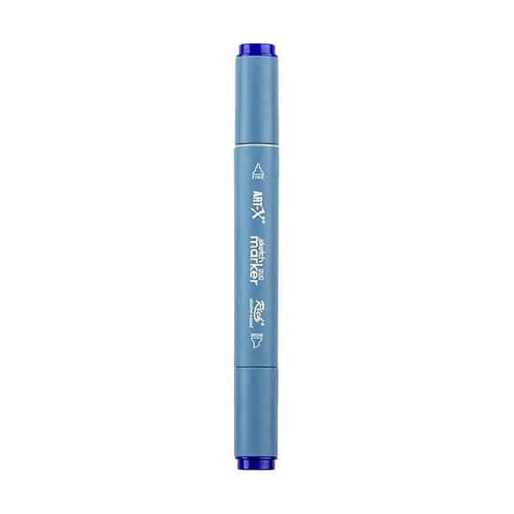Rich Klm-17931 Art-X Sketch Marker Kalem Duo 072 Navy Mavi