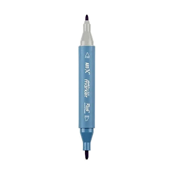 Rich Klm-17931 Art-X Sketch Marker Kalem Duo 072 Navy Mavi