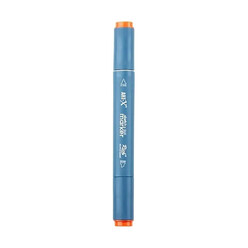 Markasız Kırtasiye - Rich Klm-17938 Art-X Sketch Marker Kalem Duo 165 Orange