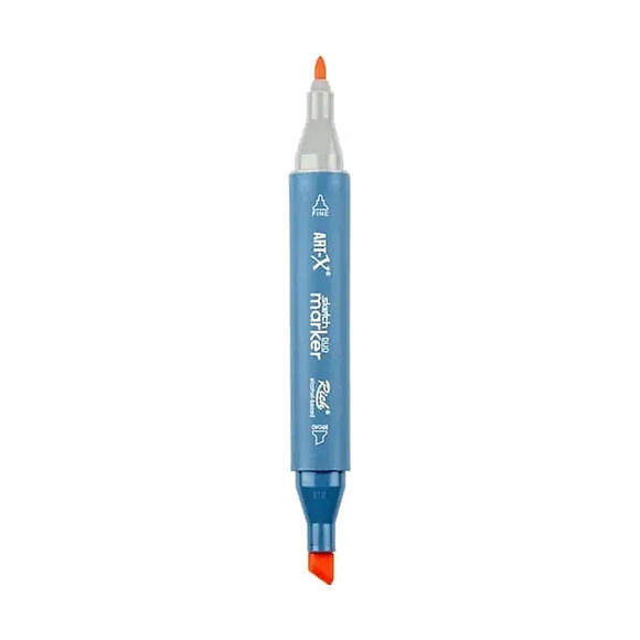 Rich Klm-17938 Art-X Sketch Marker Kalem Duo 165 Orange