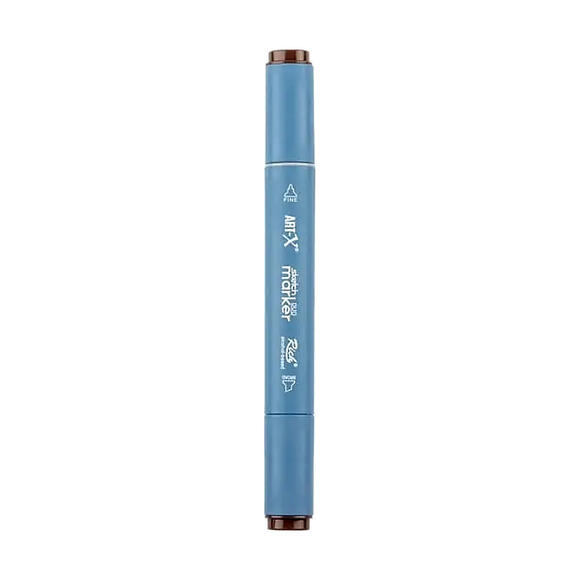 Rich Klm-17940 Art-X Sketch Marker Kalem Duo 462 Dark Brown