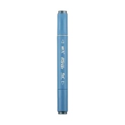 Markasız Kırtasiye - Rich Klm-17942 Art-X Sketch Marker Kalem Duo 444 Blue Grey