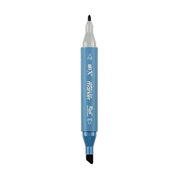 Rich Klm-17942 Art-X Sketch Marker Kalem Duo 444 Blue Grey