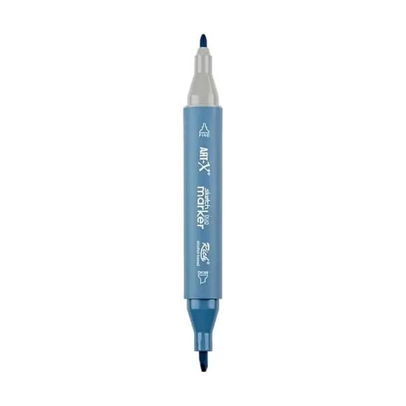 Rich Klm-17944 Art-X Sketch Marker Kalem Duo 638 Light Blue