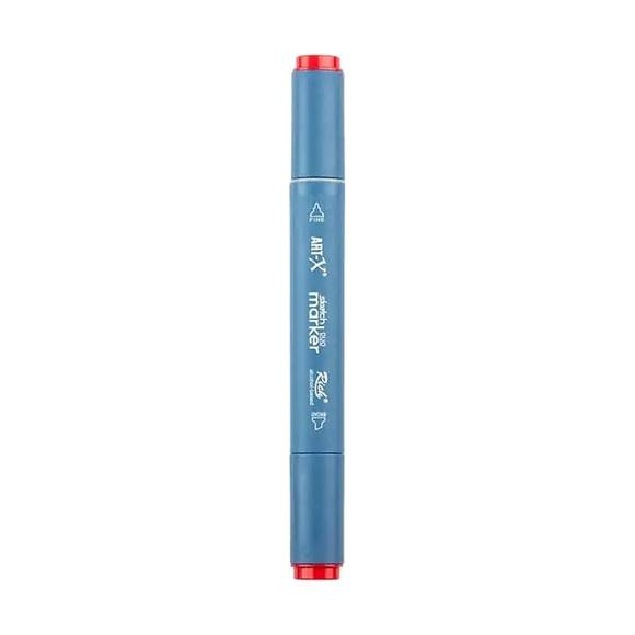 Rich Klm-17951 Art-X Sketch Marker Kalem Duo 206 Deep Red