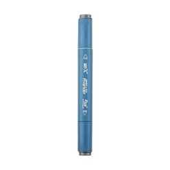 Markasız Kırtasiye - Rich Klm-17953 Art-X Sketch Marker Kalem Duo 431 Gold Grey