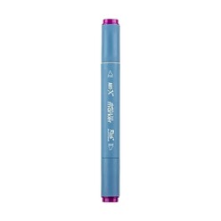Markasız Kırtasiye - Rich Klm-17954 Art-X Sketch Marker Kalem Duo 513 Vivid Pruple