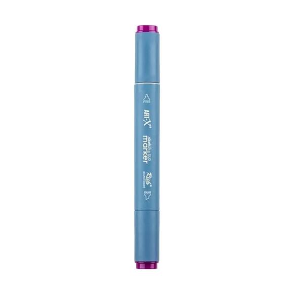 Rich Klm-17954 Art-X Sketch Marker Kalem Duo 513 Vivid Pruple