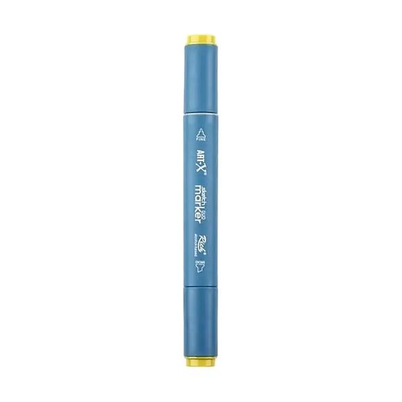 Rich Klm-17983 Art-X Sketch Marker Kalem Duo 618 Yellow Green
