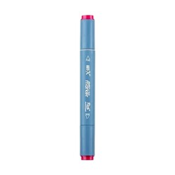 Markasız Kırtasiye - Rich Klm-17986 Art-X Sketch Marker Kalem Duo 218 Rose Red