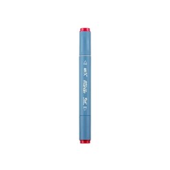 Markasız Kırtasiye - Rich Klm-17987 Art-X Sketch Marker Kalem Duo 220 Wine Red