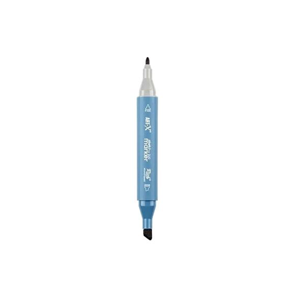 Rich Klm-17990 Art-X Sketch Marker Kalem Duo 7528 Pasific Grey