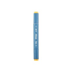 Markasız Kırtasiye - Rich Klm-18002 Art-X Sketch Marker Kalem Duo 7507 Warm Gold