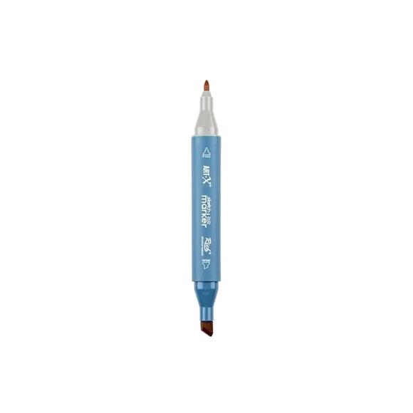 Rich Klm-18002 Art-X Sketch Marker Kalem Duo 7507 Warm Gold