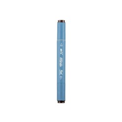 Markasız Kırtasiye - Rich Klm-18011 Art-X Sketch Marker Kalem Duo 7533 Deep Hemp Ash