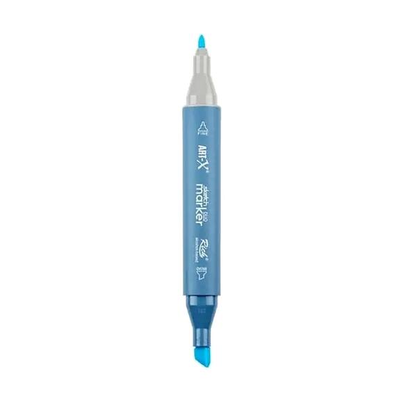 Rich Klm-18021 Art-X Sketch Marker Kalem Duo 8421 Powder Blue