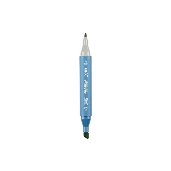 Rich Klm-18023 Art-X Sketch Marker Kalem Duo 7493 Lotus Leaf