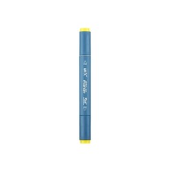 Markasız Kırtasiye - Rich Klm-18027 Art-X Sketch Marker Kalem Duo 3935 Bright Yellow