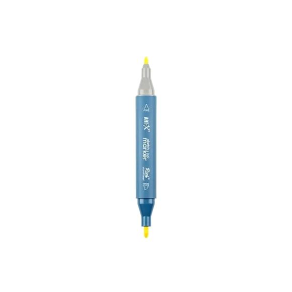 Rich Klm-18027 Art-X Sketch Marker Kalem Duo 3935 Bright Yellow