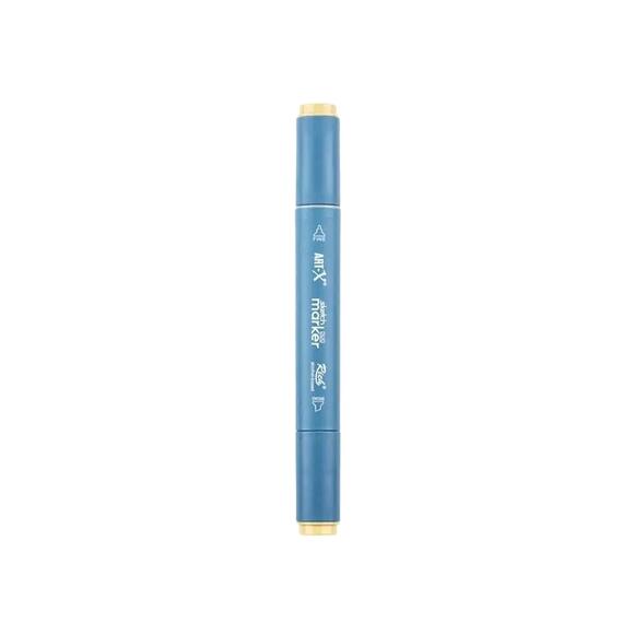 Rich Klm-18029 Art-X Sketch Marker Kalem Duo 7502 Khaki Grey